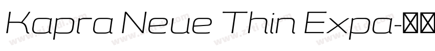Kapra Neue Thin Expa字体转换